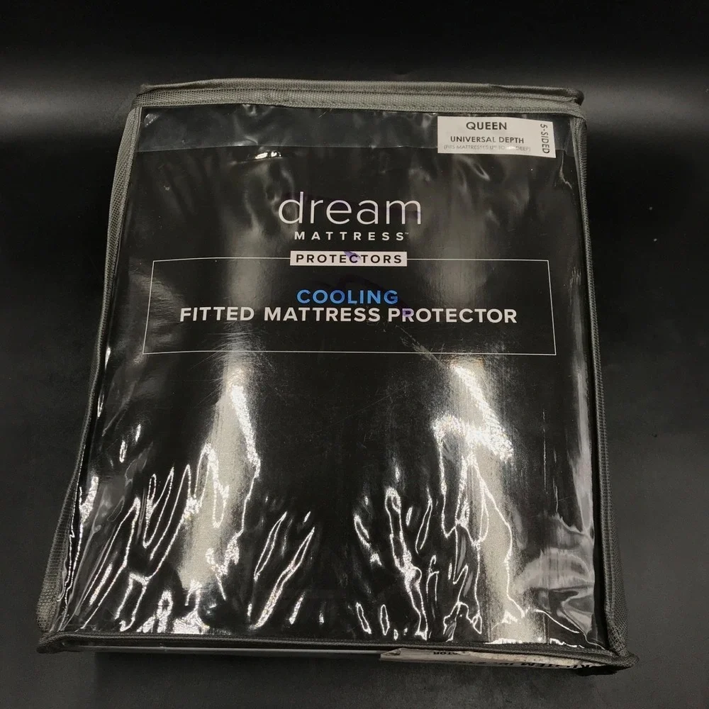 Dream Mattress Protectors Cooling Fabric Antimicrobial Universal Depth Queen-NEW